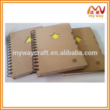 Eco recycelt Kraftpapier Abdeckung Spirale Notebook, Tagebuch Notebook mit Karteikarten